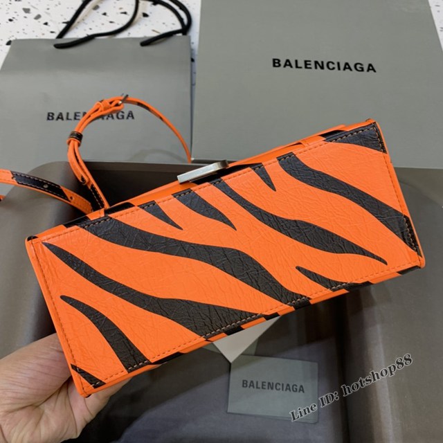 Balenciaga專櫃新款小號手提肩背女包原單沙漏包 巴黎世家虎紋沙漏包 fyj1427